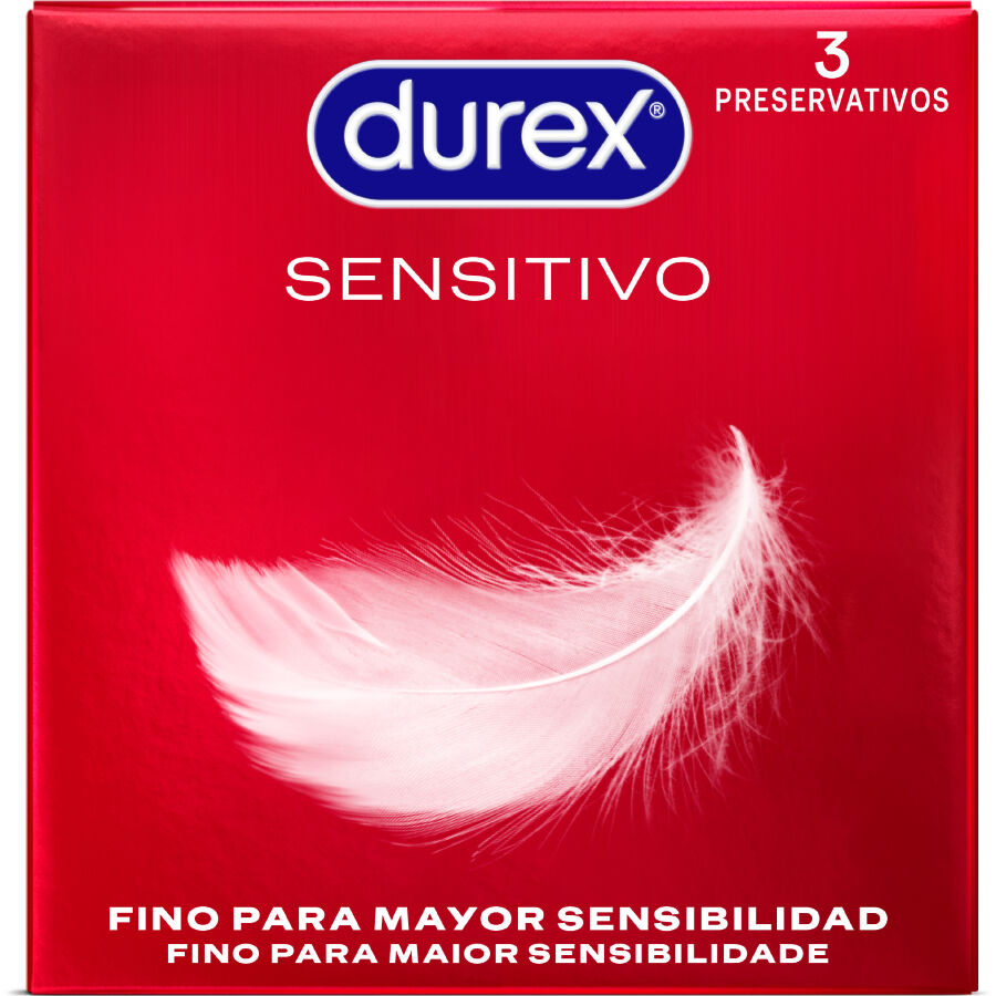 Durex Sensitive 3 pezzi - Preservativi, kit da 3