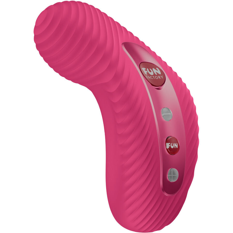 Fun Factory Laya Iii Lay ON - Massaggiatore esterno, colore lampone - vista laterale