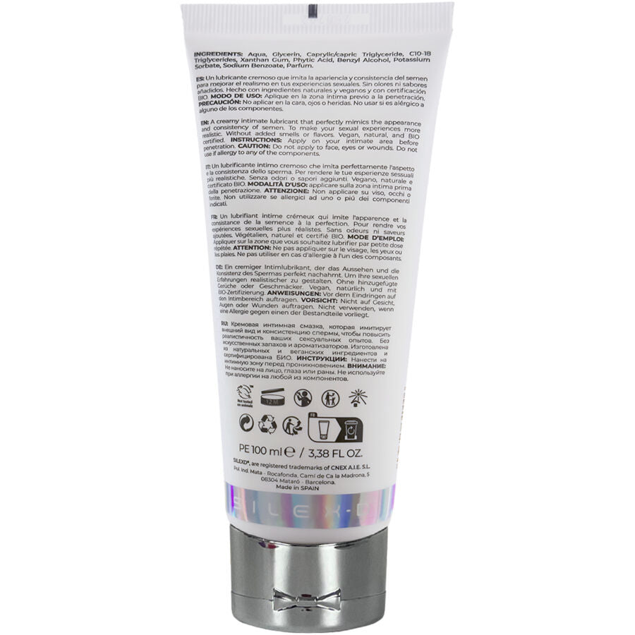 Silexd Bio Cremoso 100 ml - Lubrificante, kit da 3 - vista laterale