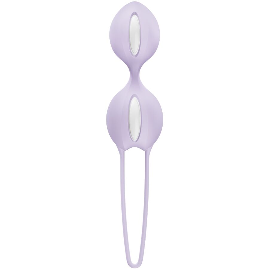 Fun Factory Smartballs Duo Palline - Palline Kegel, colore viola - vista laterale