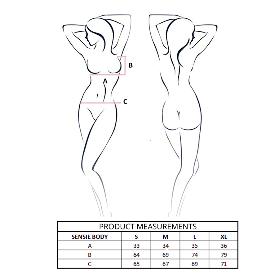 Passion Sensie - Body, colore nero - nella confezione