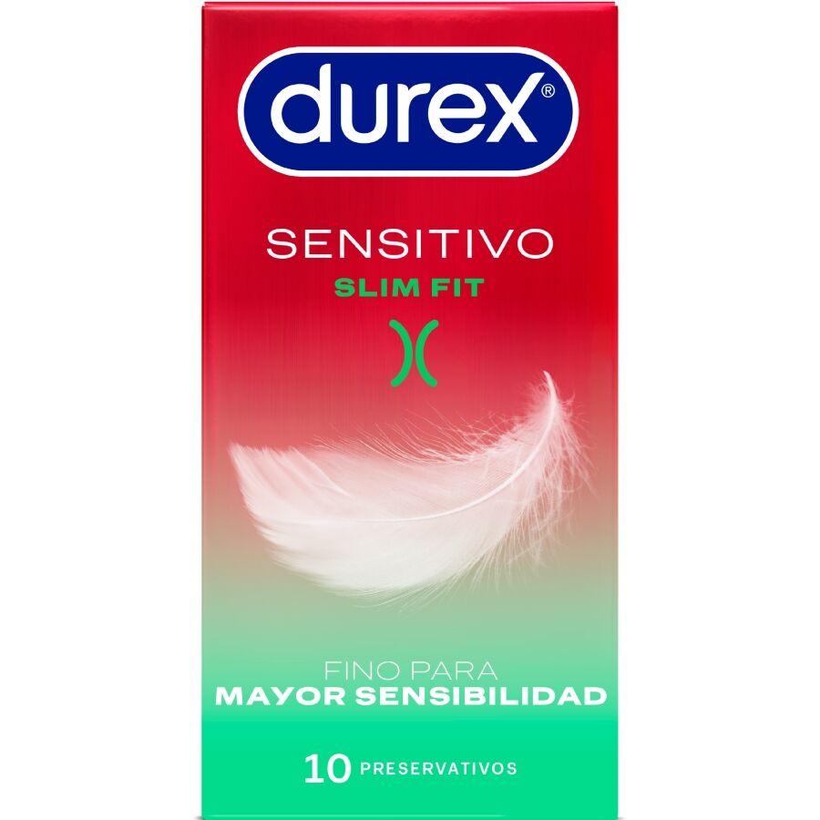 Durex Sensitivo Slim Fit 10 pezzi - Preservativi, kit da 3
