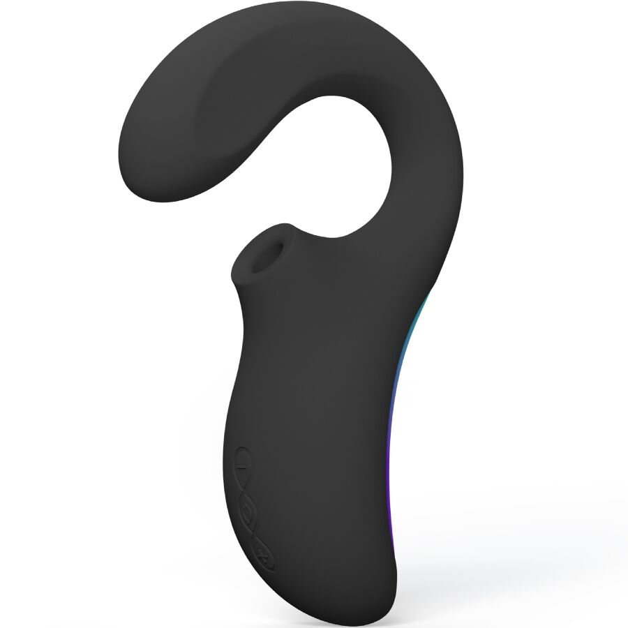 LELO Enigma Wave - Massaggiatore curvo, colore nero - vista laterale