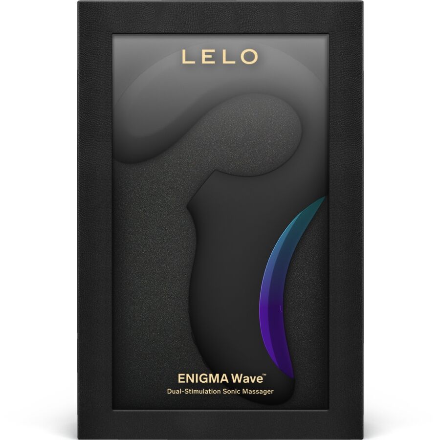LELO Enigma Wave - Massaggiatore curvo, colore nero - nella confezione