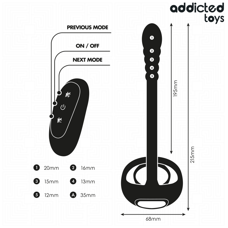 Addicted Toys P Spot - Anello per uomo - vista frontale