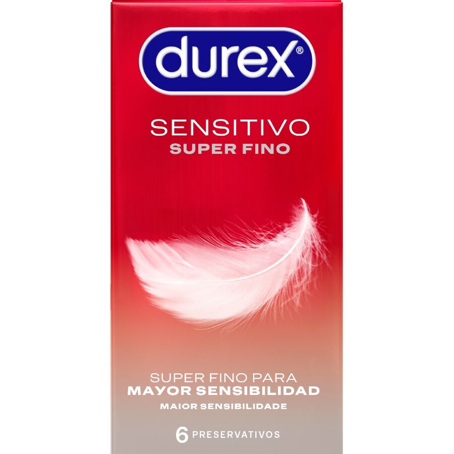 Durex Super Sottili Sensitive 6 pezzi - Preservativi, kit da 3