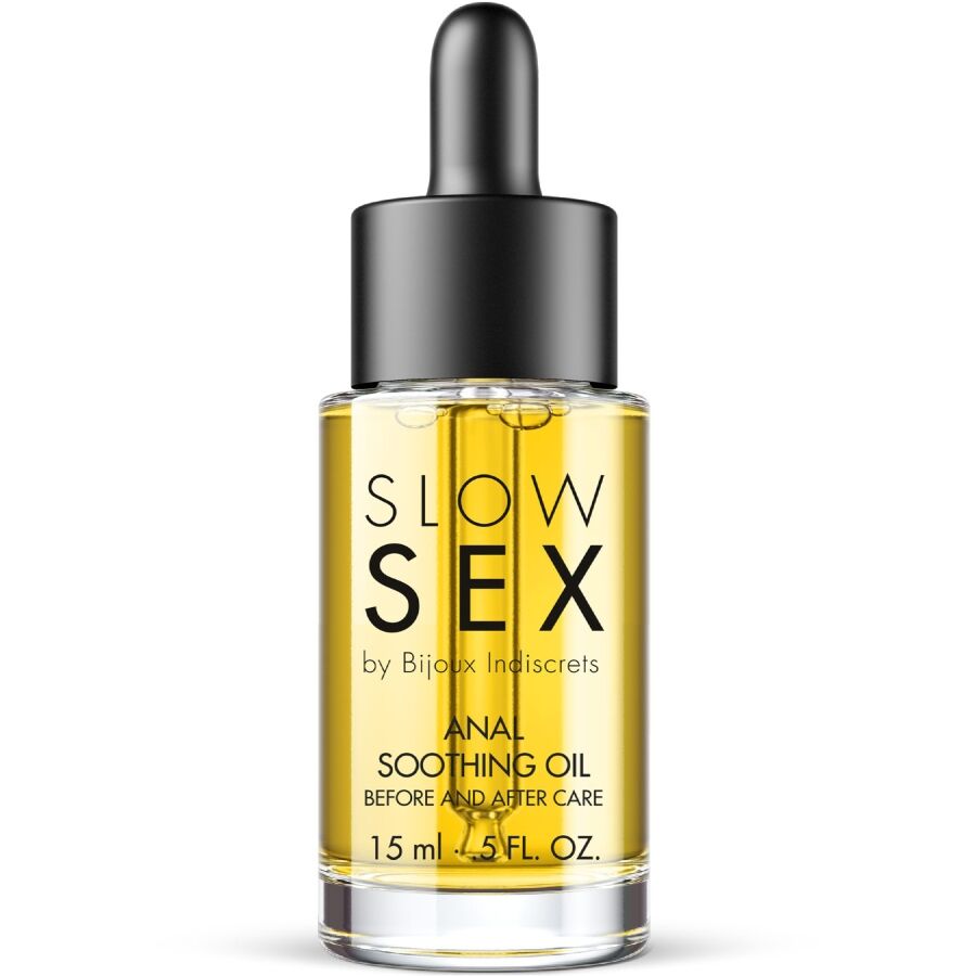 Bijoux Indiscrets Lenitivo Slow Sex 15 15 ml - Olio da massaggio, kit da 3 - vista laterale