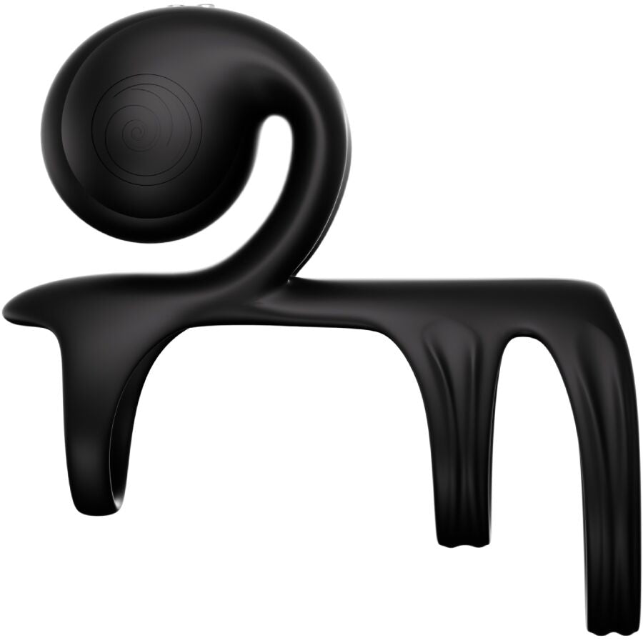 Snail Vibe Jovi Arc Couple Ring - Anello per uomo, colore nero - dettaglio