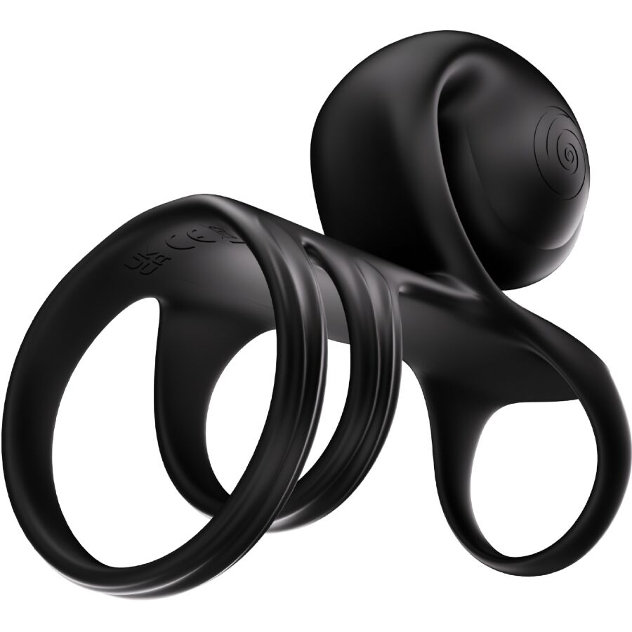 Snail Vibe Jovi Arc Couple Ring - Anello per uomo, colore nero - nella confezione
