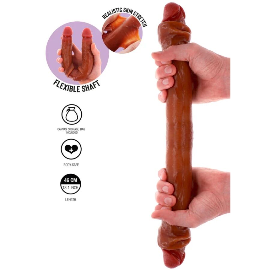 Get Real Estremità Caramello 46 CM - Accessorio intimo - vista laterale