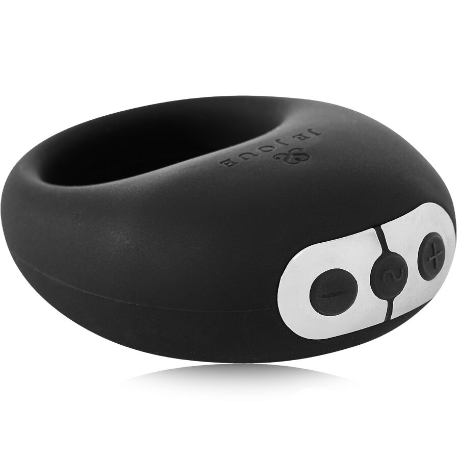Je Joue Mio - Anello per uomo, colore nero - vista laterale