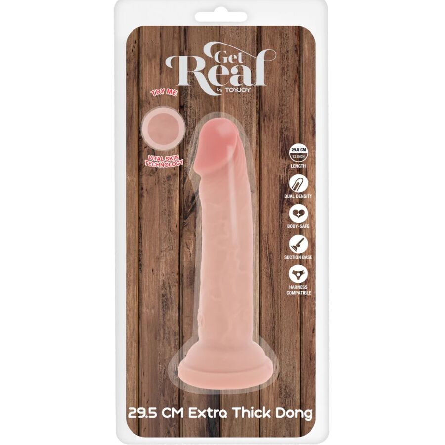 Get Real Dong Deluxe - Accessorio intimo - in mano per le dimensioni