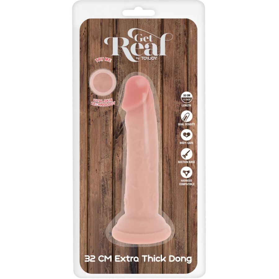 Get Real Dong Deluxe - Accessorio intimo - in mano per le dimensioni