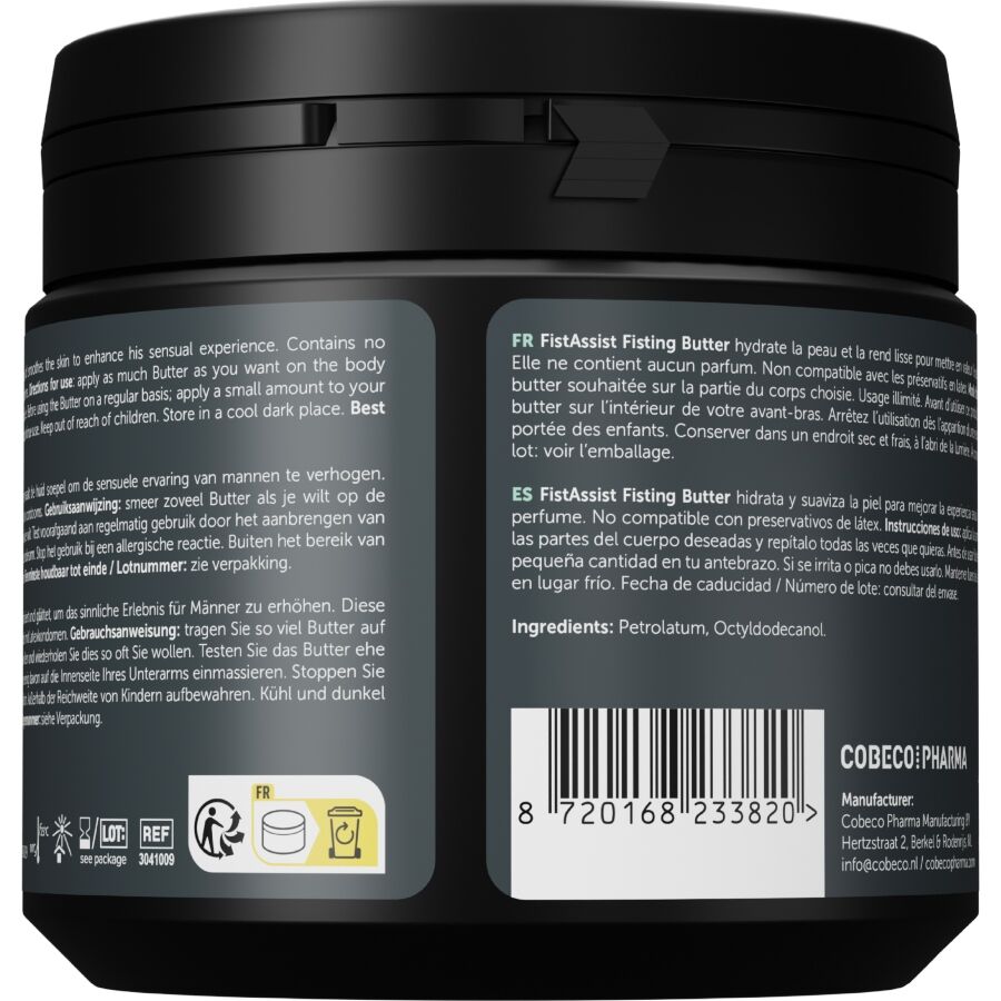Cobeco Fist Assist Butter 500 ml - Olio da massaggio, kit da 3 - vista laterale