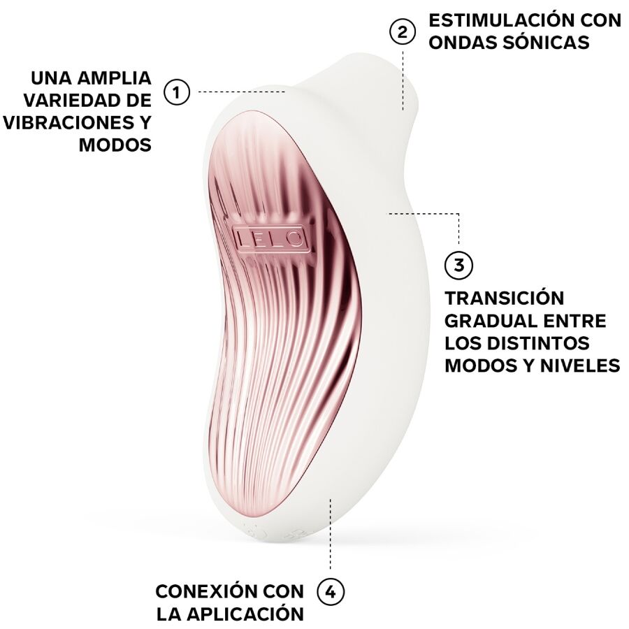 LELO Sona 3 - Massaggiatore, colore bianco - nella confezione