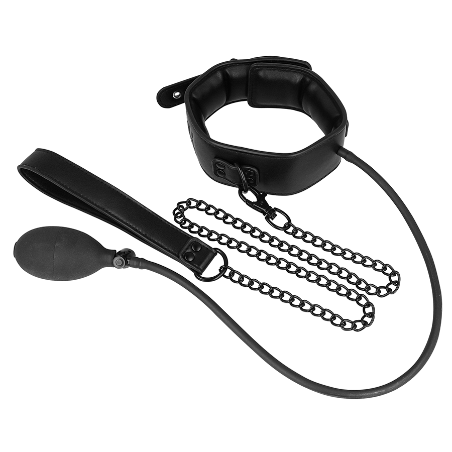 Fetish Submissive Bondage Collare Gonfiabile - Accessorio intimo - in mano per le dimensioni