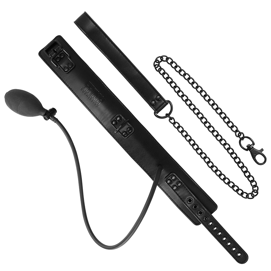 Fetish Submissive Bondage Collare Gonfiabile - Accessorio intimo - vista frontale