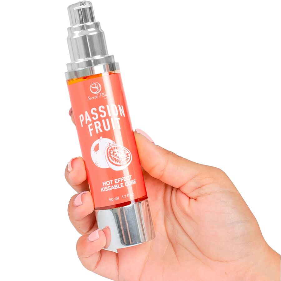 Secretplay Riscaldante Frutto 50 ml - Lubrificante, kit da 3 - vista laterale