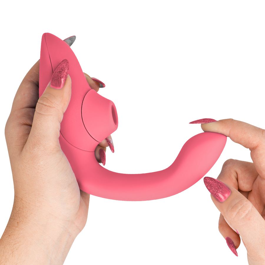 Womanizer Blend Vibrant Rose - Massaggiatore ad aria pulsata - vista laterale