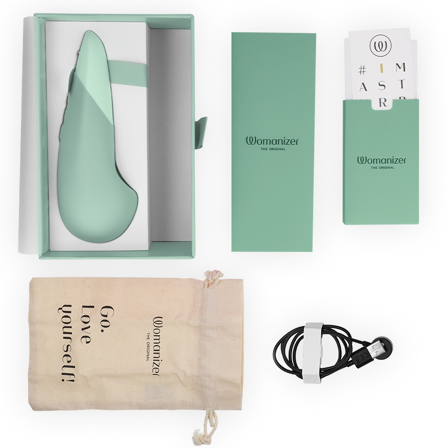 Womanizer Vibe Lay ON - Massaggiatore esterno, colore standard - in mano per le dimensioni