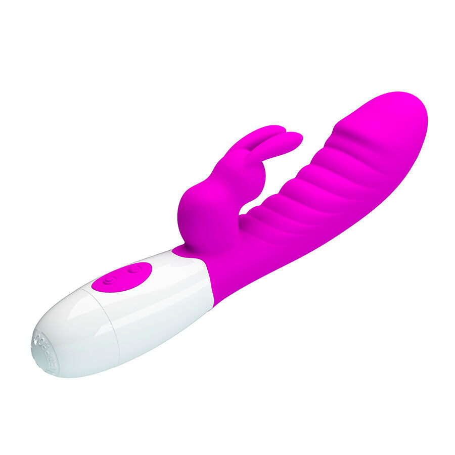 Pretty Love Naughty - Massaggiatore doppio - in mano per le dimensioni