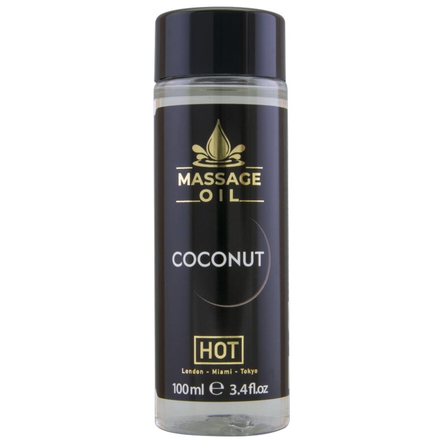 Hot AL Cocco 100 ml - Olio da massaggio, kit da 3
