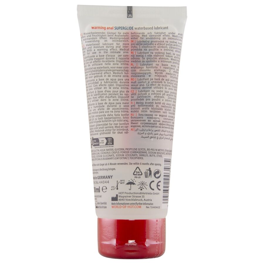Hot Superglide 100 ml - Lubrificante, kit da 3 - vista laterale