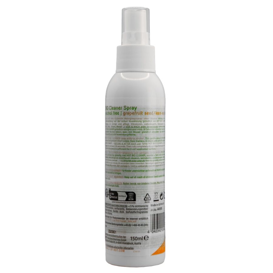 Hot Bio 150 ml - Detergente per toy intimi, kit da 3 - vista laterale