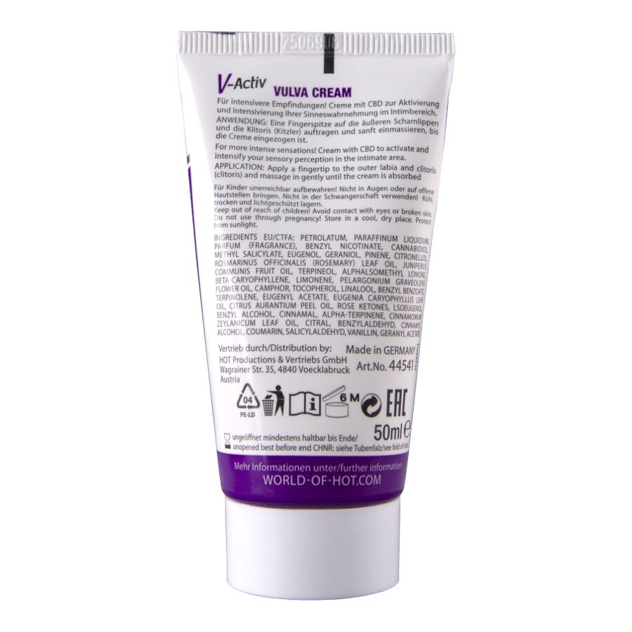 Hot Crema Vulva 50 ml - Lubrificante, kit da 3 - dettaglio