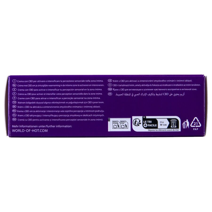 Hot Crema Vulva 50 ml - Lubrificante, kit da 3 - vista frontale