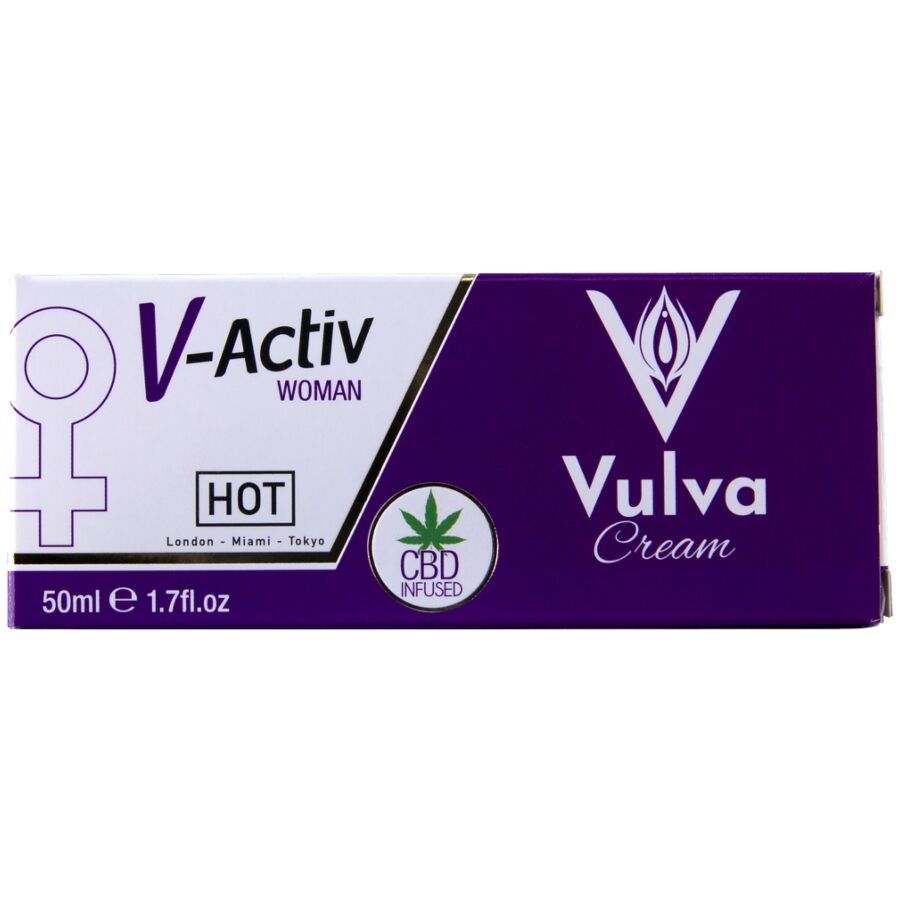 Hot Crema Vulva 50 ml - Lubrificante, kit da 3 - nella confezione