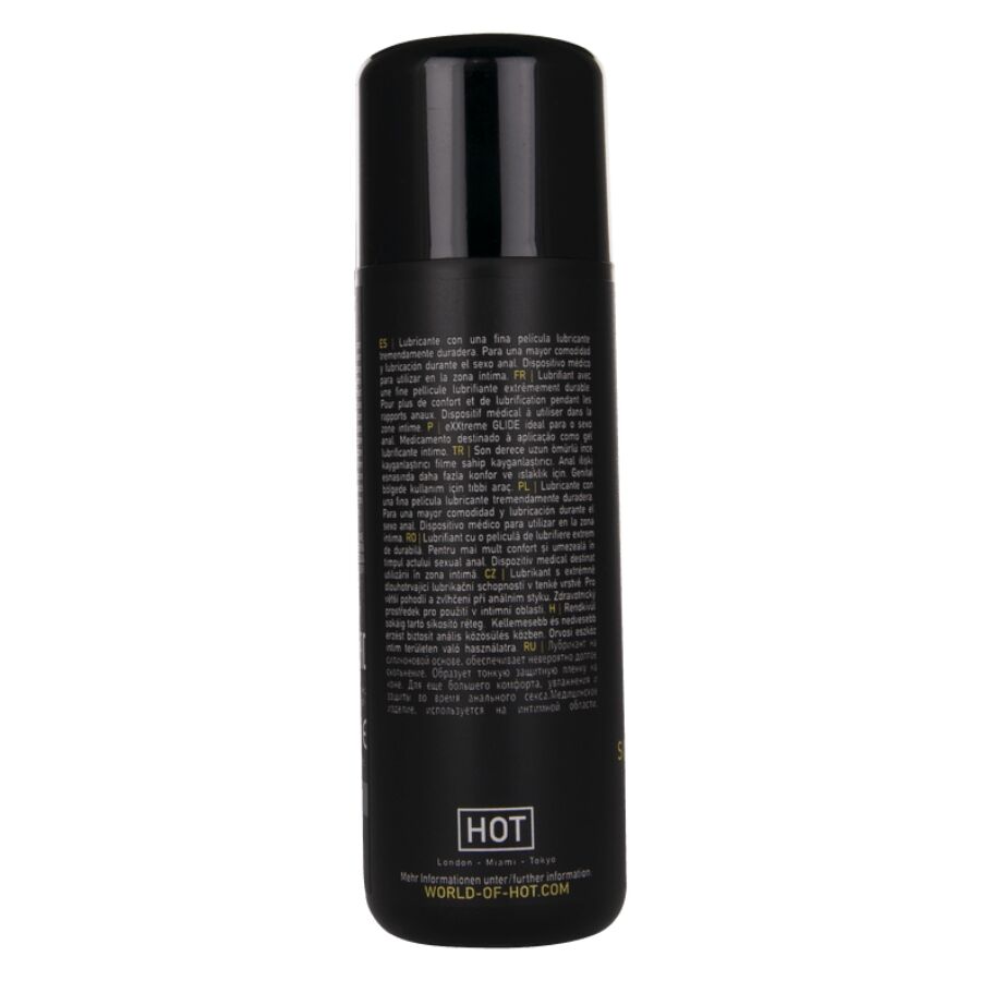 Hot Exxtreme Glide 100 ml - Lubrificante, kit da 3 - vista laterale