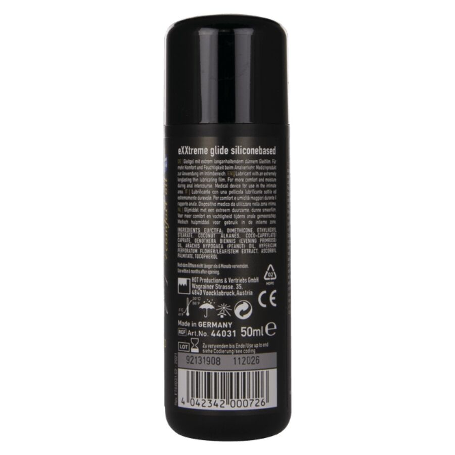 Hot Exxtreme Glide 50 ml - Lubrificante, kit da 3 - vista laterale