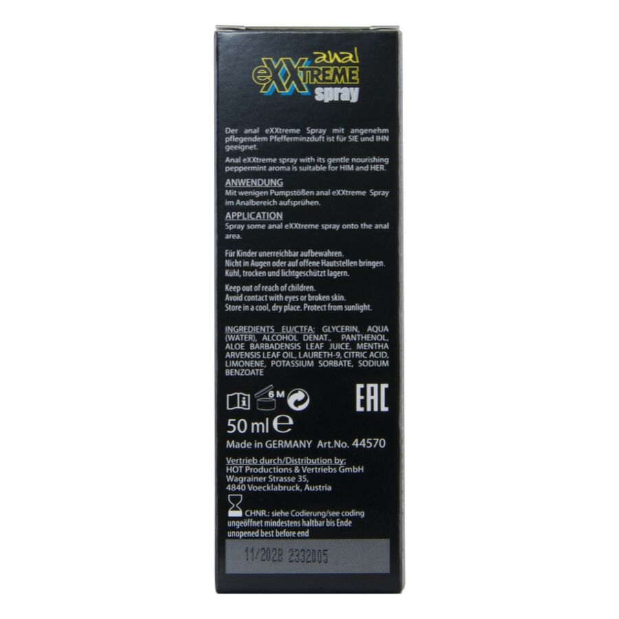 Hot Extreme 50 50 ml - Lubrificante, kit da 3 - vista frontale