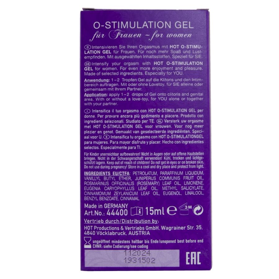 Hot Gel O Stimolante - Accessorio intimo - retro