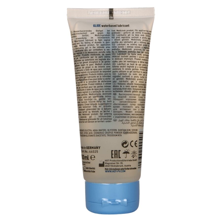Hot Glide Liquid Pleasure 100 ml - Lubrificante, kit da 3 - vista laterale