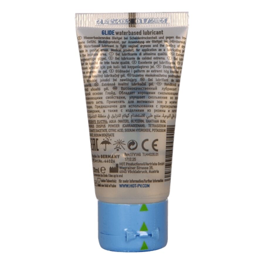 Hot Glide Liquid Pleasure 30 ml - Lubrificante, kit da 3 - vista laterale