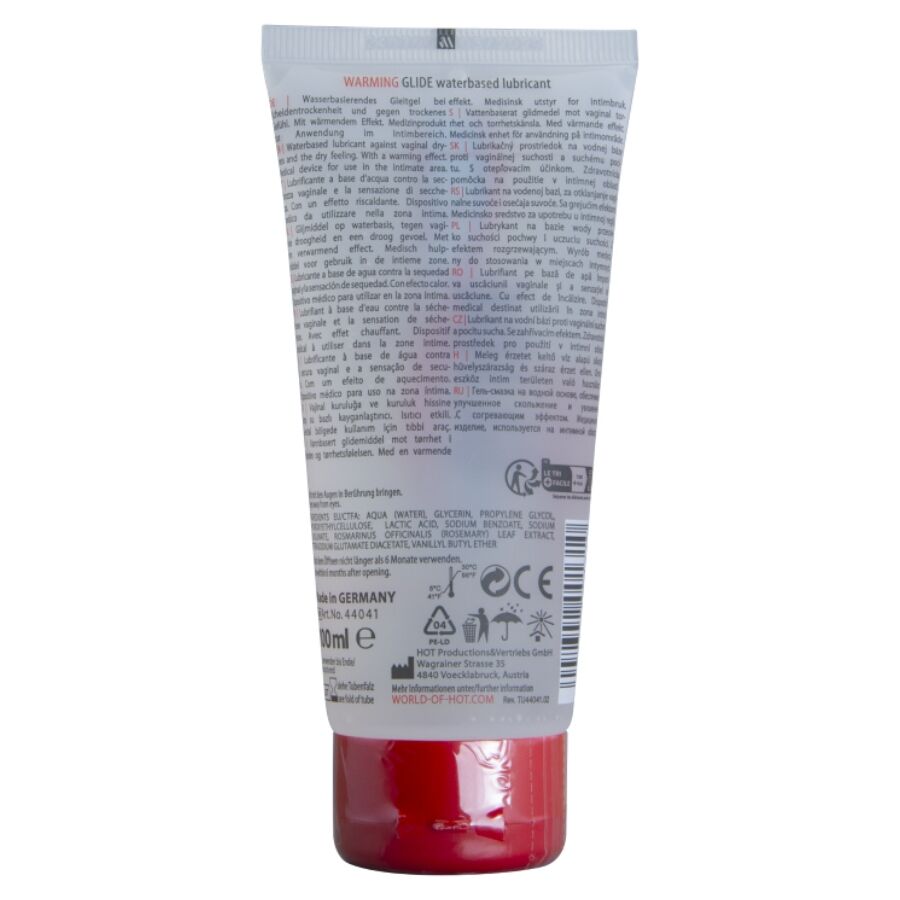 Hot Liquido 100 ml - Lubrificante, kit da 3 - vista laterale