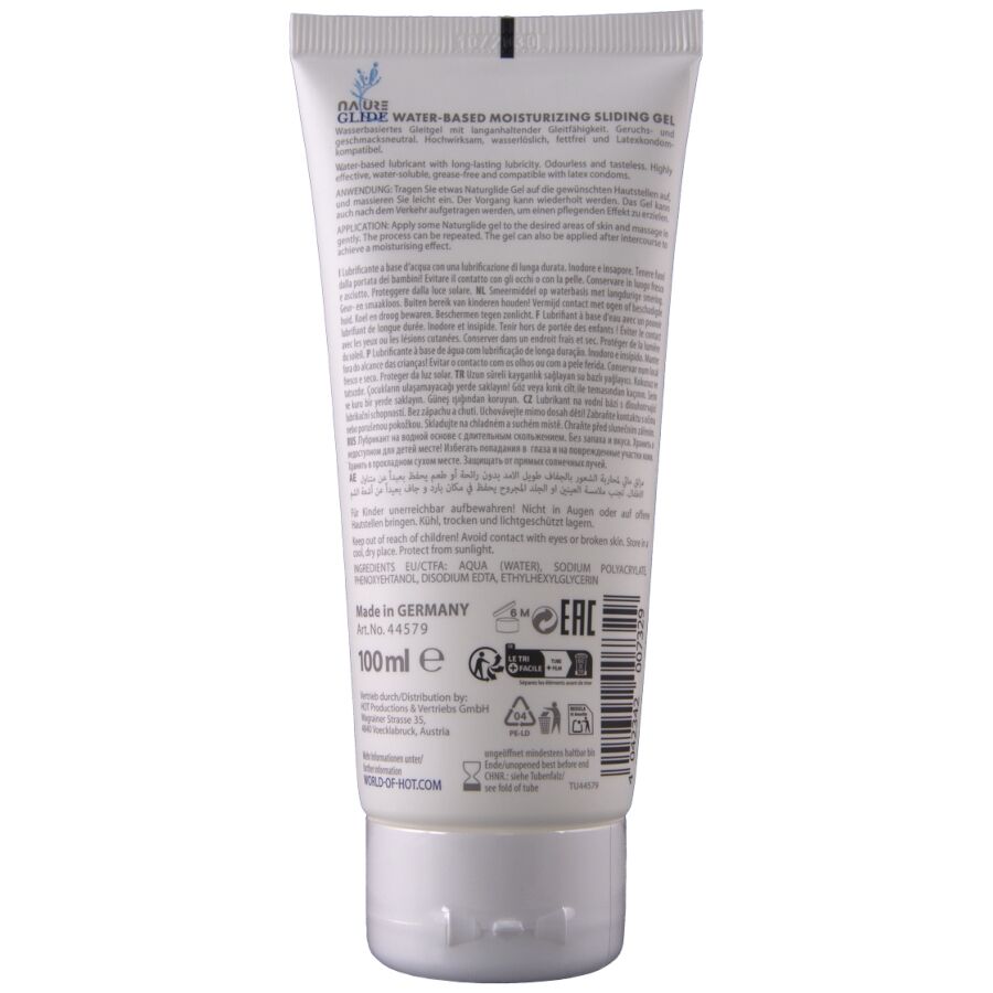 Hot D'acqua Nature Glide 100 ml - Lubrificante, kit da 3 - vista laterale