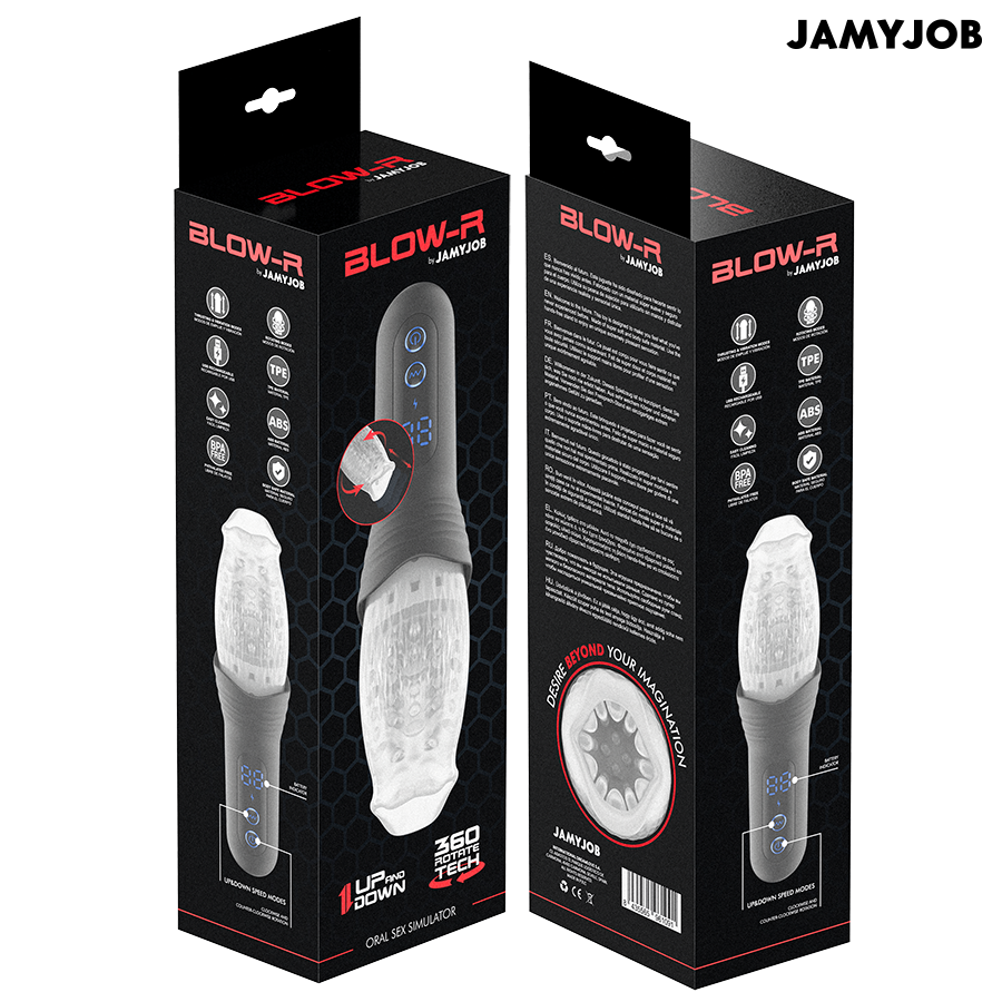 Jamyjob Blow R - Dispositivo per uomo - in mano per le dimensioni