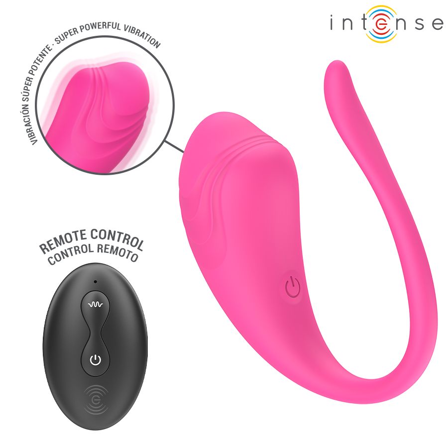 Intense Olivia - Ovetto massaggiante, colore pink - vista laterale