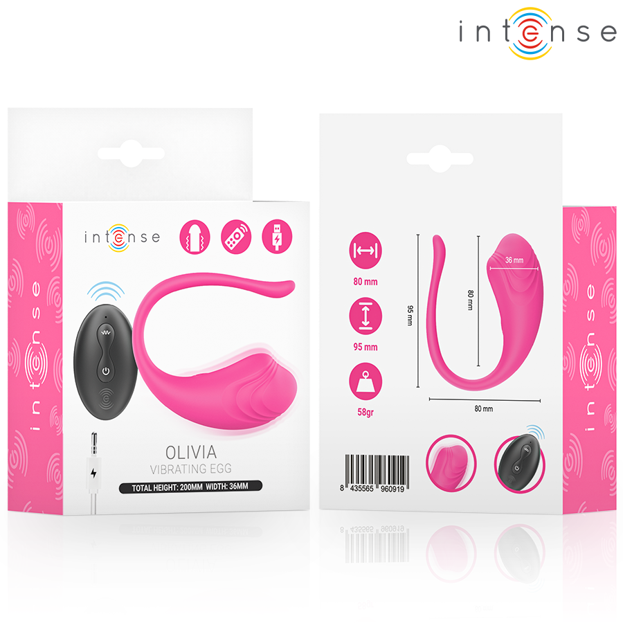 Intense Olivia - Ovetto massaggiante, colore pink - dettaglio