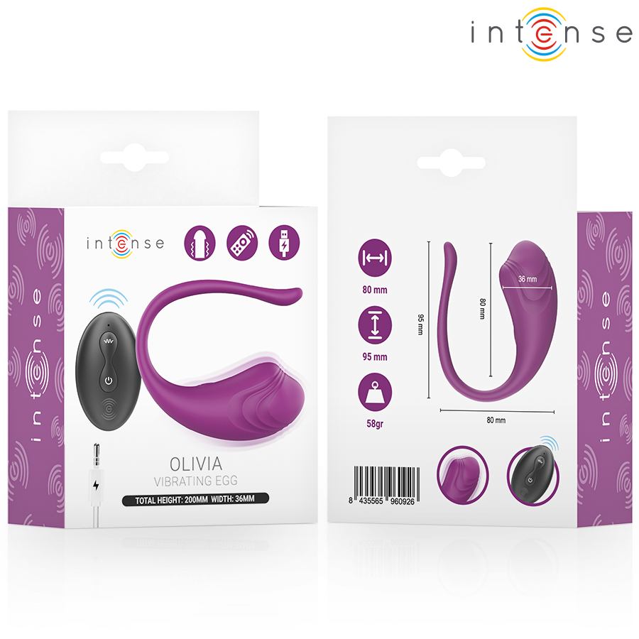 Intense Olivia - Ovetto massaggiante, colore purple - dettaglio