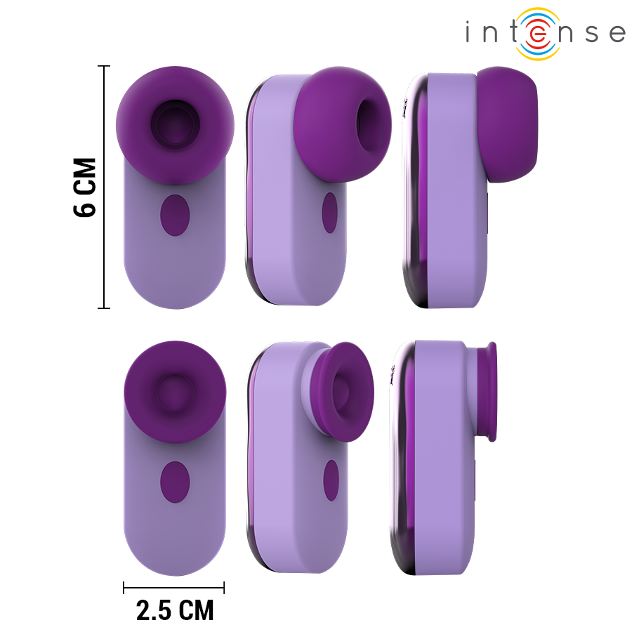 Intense Sabrina - Massaggiatore esterno, colore viola - nella confezione