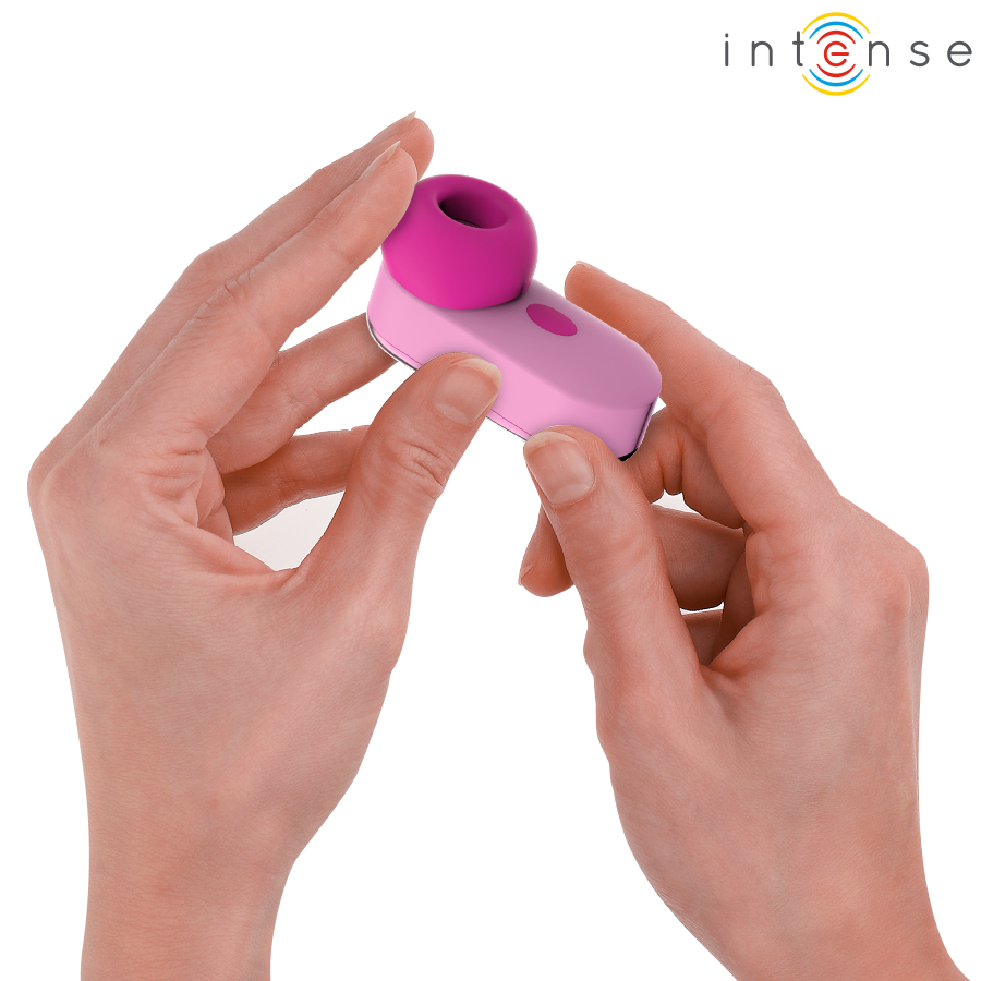 Intense Sabrina - Massaggiatore esterno, colore rosa - in mano per le dimensioni