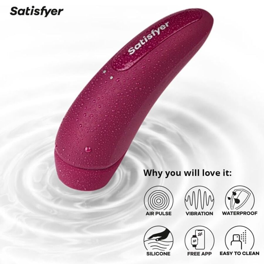 Satisfyer Curvy 1 - Massaggiatore con app - vista laterale