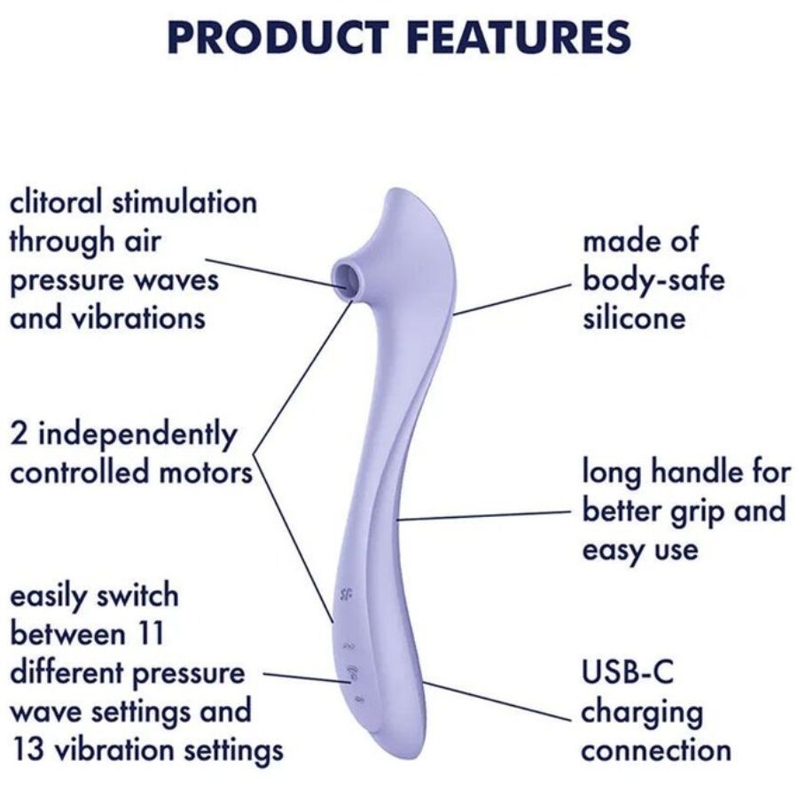 Satisfyer Easy Lover Vibrador Estimulador Air Pulse - Massaggiatore esterno - nella confezione