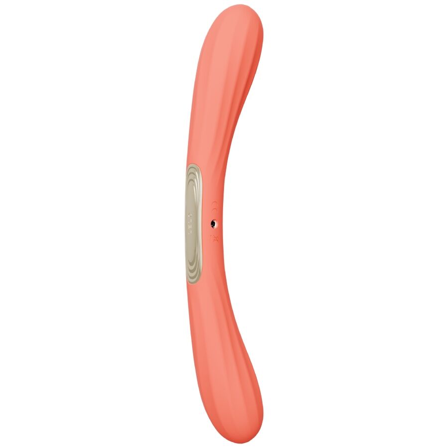 LELO Boomerang - Massaggiatore di coppia, colore estremità rosso corallo