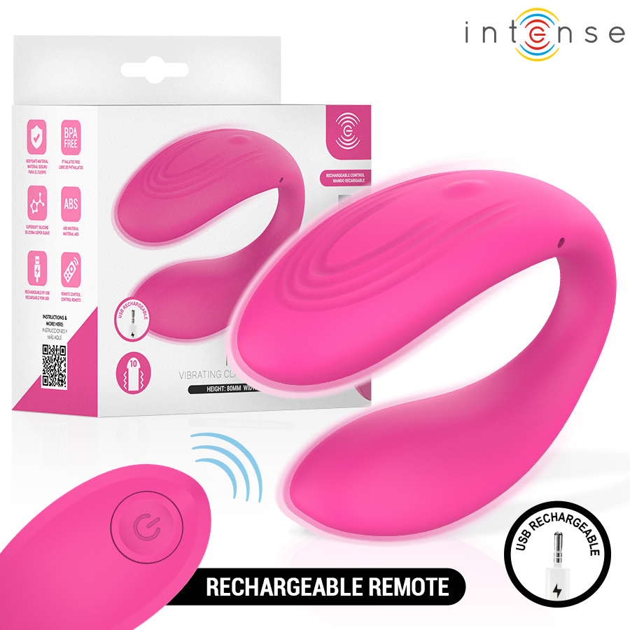 Intense Nora - Massaggiatore con telecomando, colore rosa