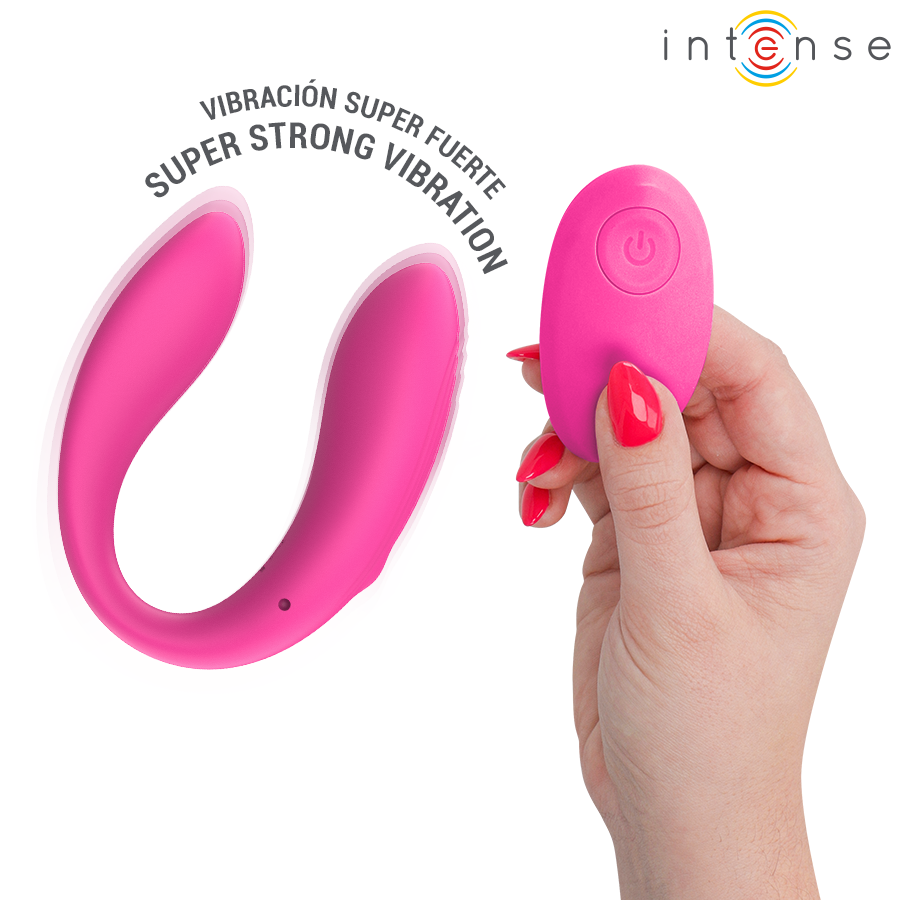 Intense Nora - Massaggiatore con telecomando, colore rosa - nella confezione